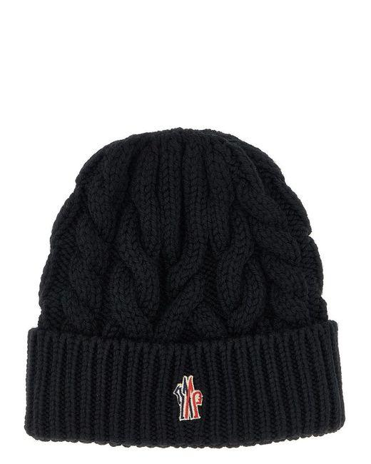 Bonnet en laine mélangée à maille torsadée