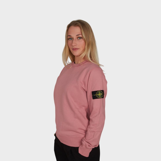 Sweat-shirt rose en coton