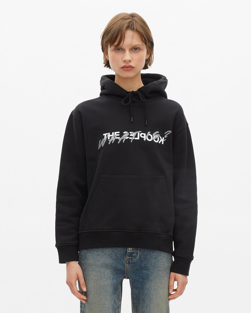 Sweatshirt à capuche en coton What Is avec strass