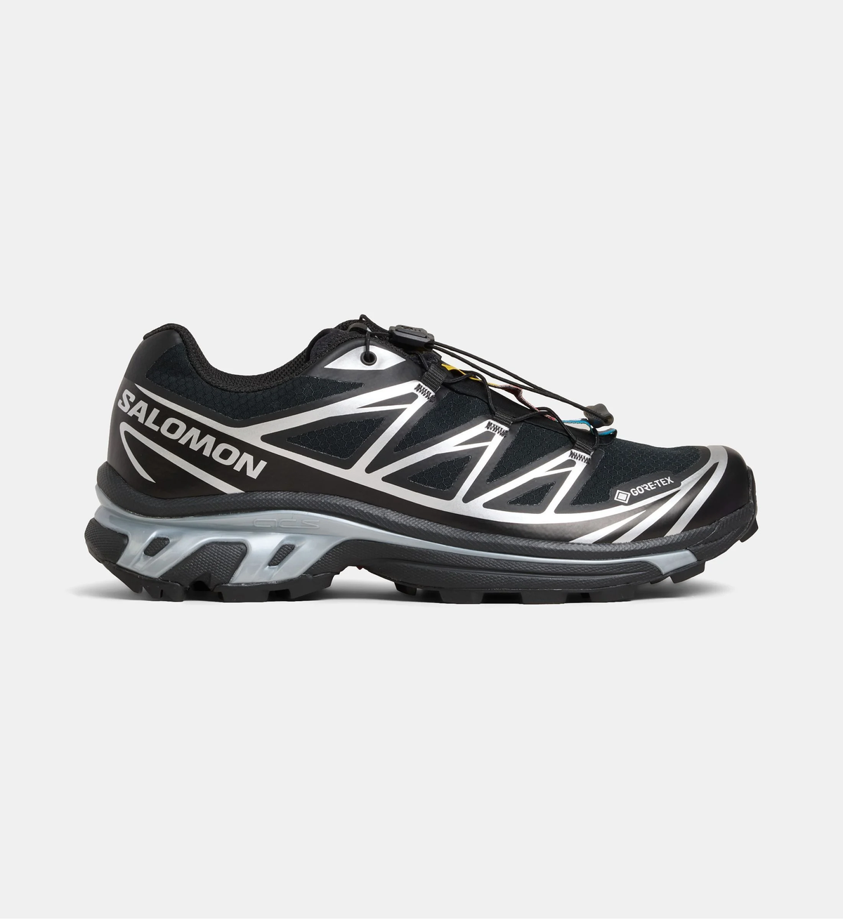 Baskets basses XT-6 GTX mixtes noirs et argent